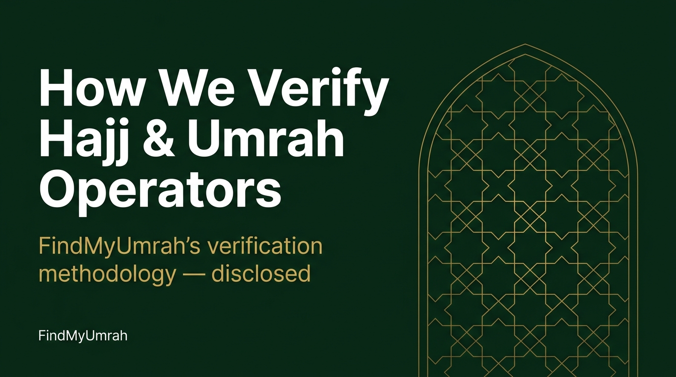 How We Verify Hajj and Umrah Operators